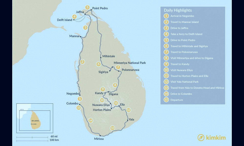 Sri Lanka from North to South - 15-Day Itinerary | kimkim
