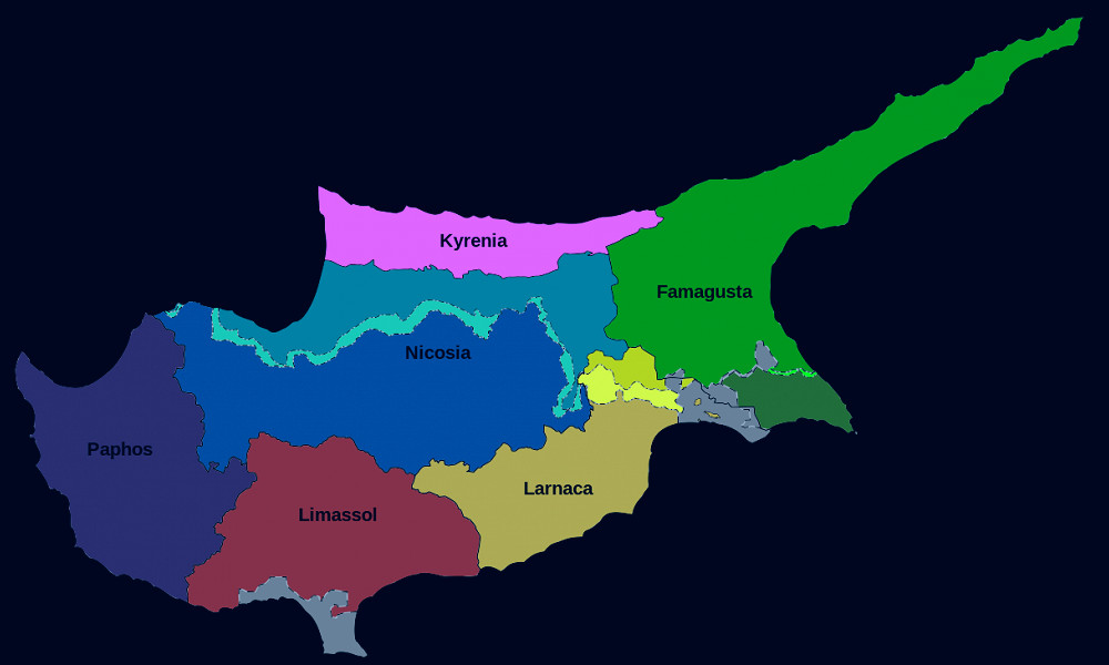 Districts of Cyprus - Wikipedia