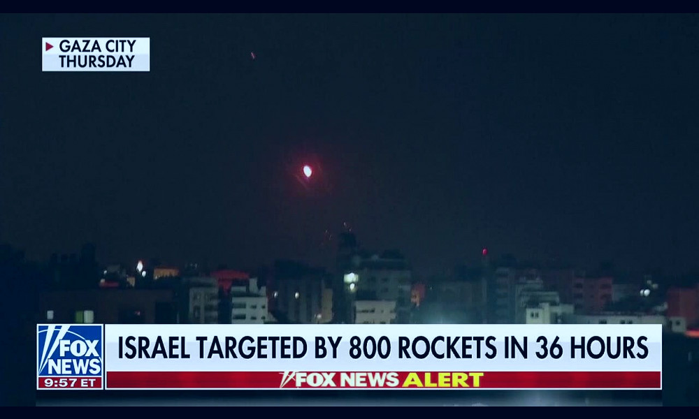 Israel targeted by 800 rockets in 36 hours from Palestinian militant group