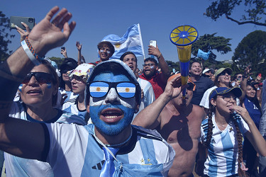 Argentina celebrates team reaching World Cup final led by Lionel Messi
